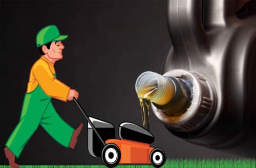 Can you use car oil in a lawn mower?