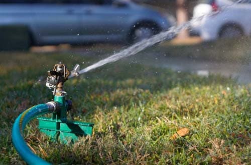 What is the best time to run sprinklers?